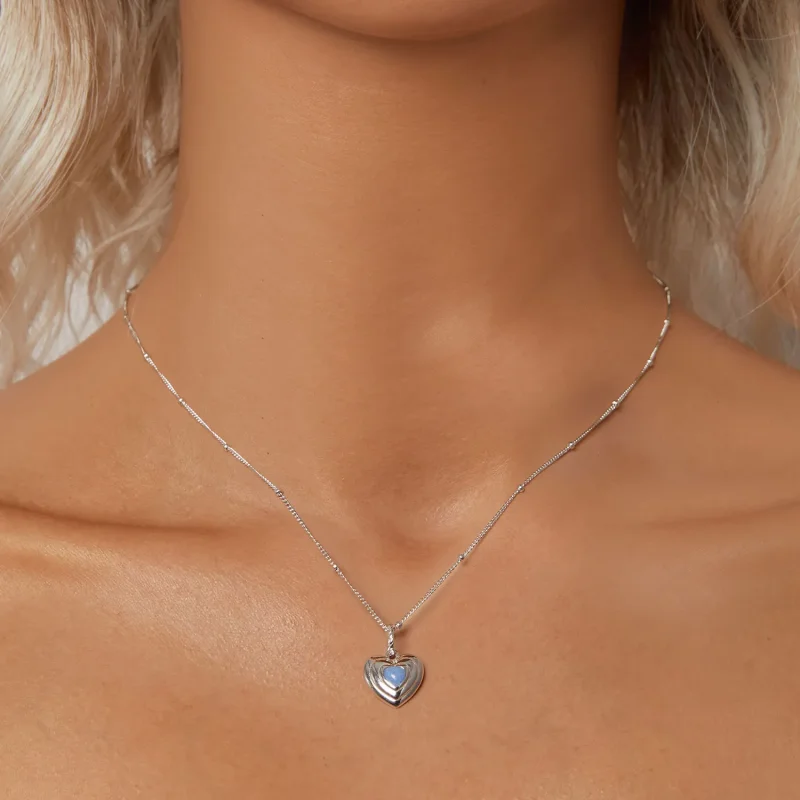 (slika za) Ogrlica PANDORA Style Heart - BSN375 - Ogled 5