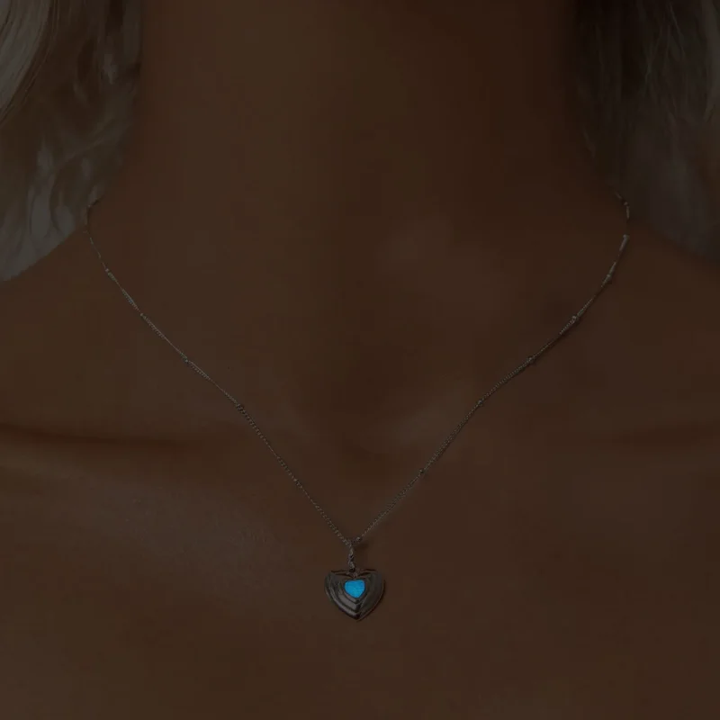 (slika za) Ogrlica PANDORA Style Heart - BSN375 - Ogled 6