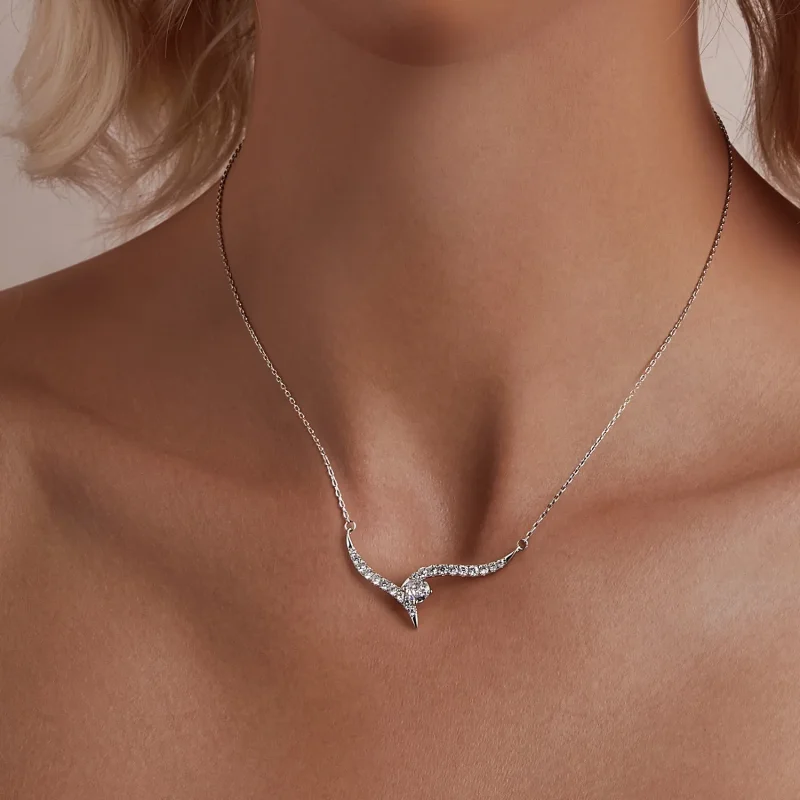 (slika za) Ogrlica PANDORA Style Simple Line - BSN400 - Ogled 4