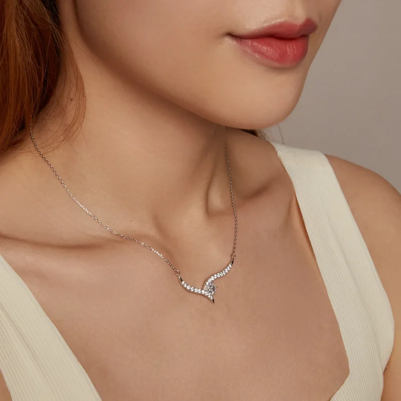 (slika za) Ogrlica PANDORA Style Simple Line - BSN400 - Ogled 8