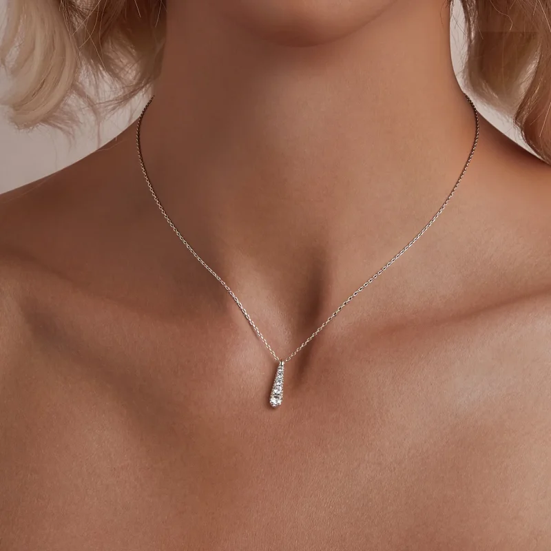 (slika za) Ogrlica PANDORA Style Temperament water drop - BSN399 - Ogled 4