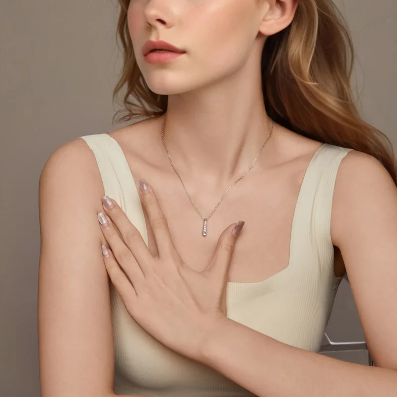 (slika za) Ogrlica PANDORA Style Temperament water drop - BSN399 - Ogled 6