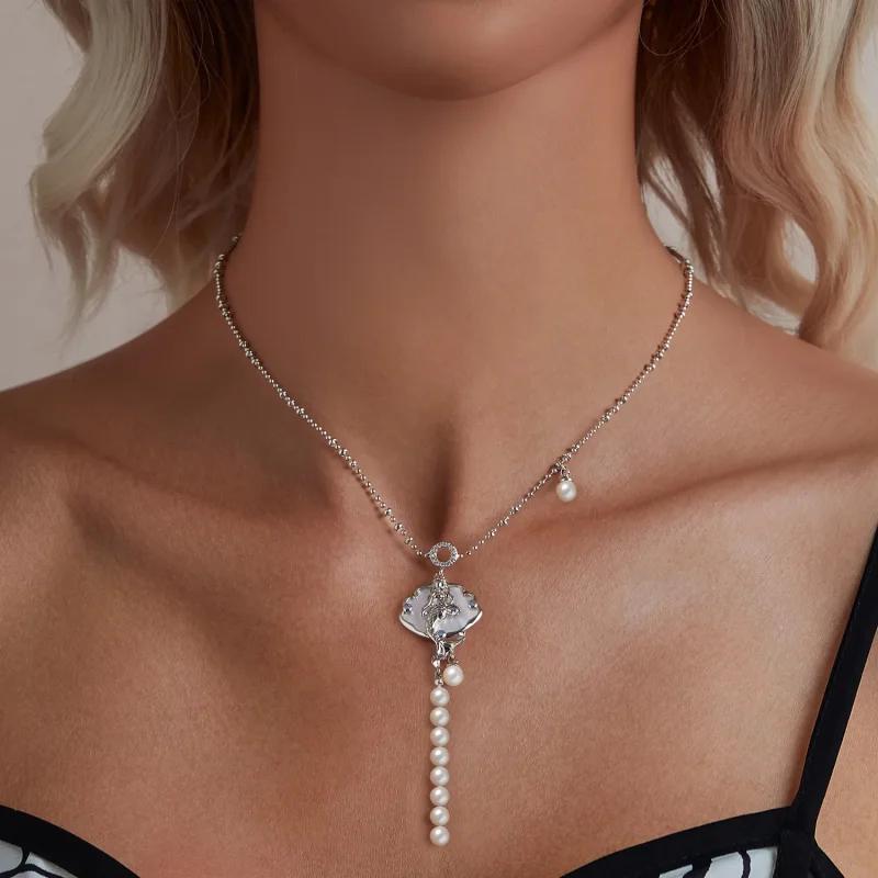 (slika za) Ogrlica s sireno v stilu PANDORA - YIN113 - Ogled 5