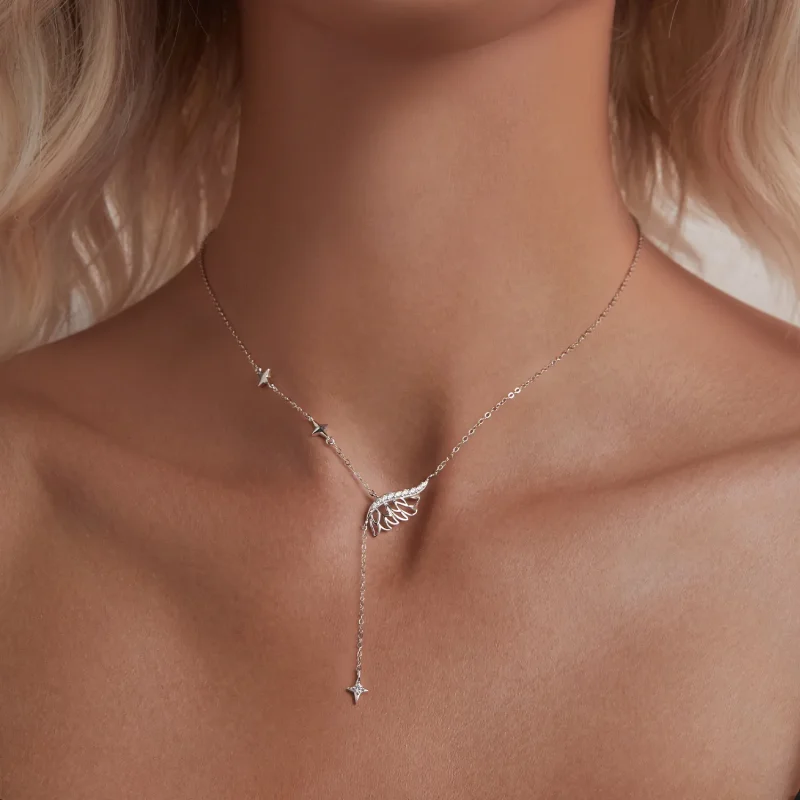 (slika za) Ogrlica s krili v stilu PANDORA - BSN395 - Ogled 5