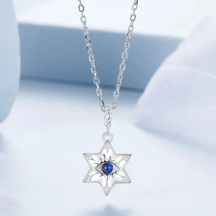 Ogrlica z demonskimi očmi v stilu PANDORA Starburst - BSN397