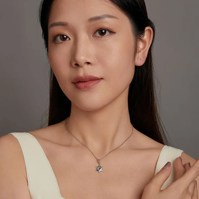 (slika za) Ogrlica z demonskimi očmi v stilu PANDORA Starburst - BSN397 - Ogled 7