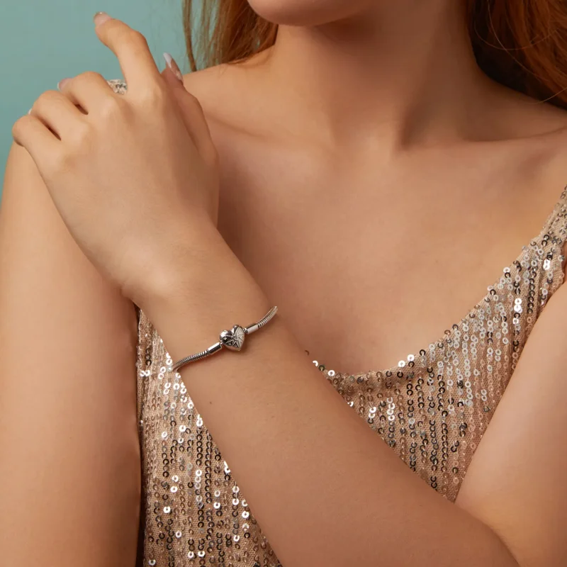 (slika za) Osnovna zapestnica v slogu zvezde v obliki srca PANDORA - BSB196 - Ogled 3