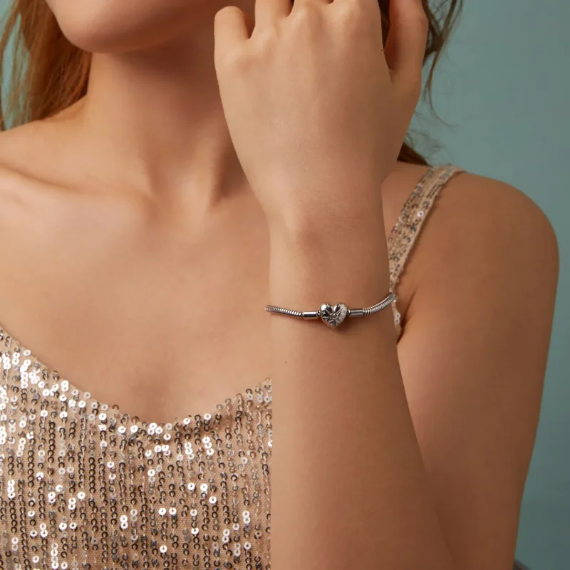 (slika za) Osnovna zapestnica v slogu zvezde v obliki srca PANDORA - BSB196 - Ogled 11