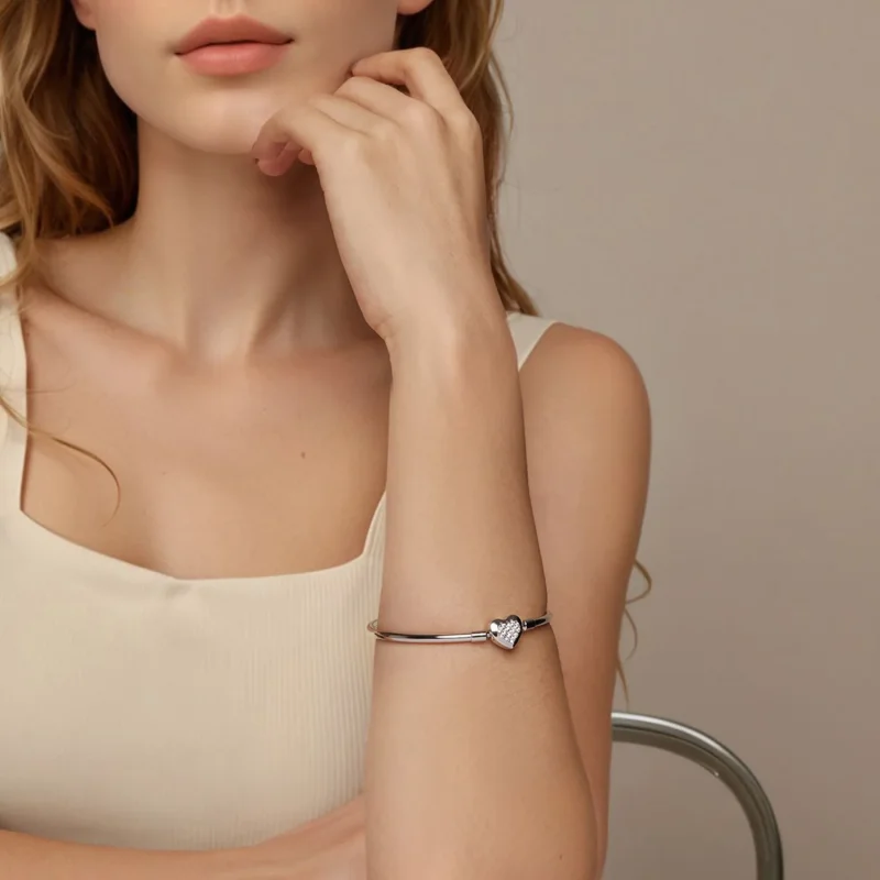 (slika za) Osnovna zapestnica v stilu srca PANDORA - BSB192 - Ogled 8