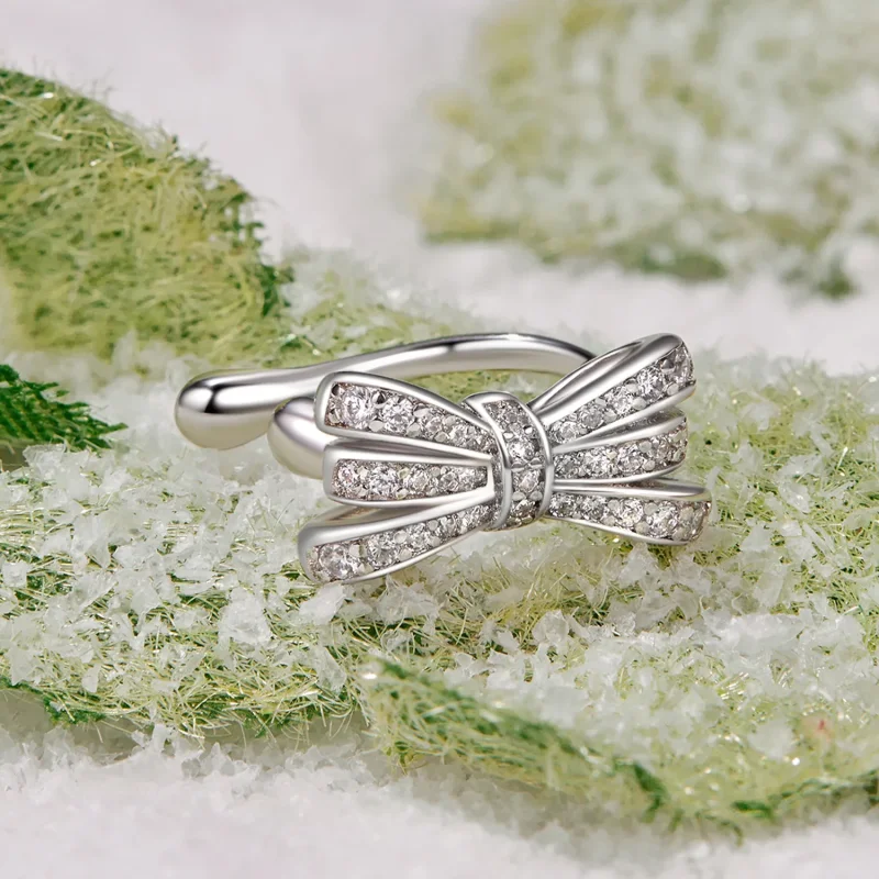 (slika za) PANDORA manšeta za uho v stilu pentlje - YIE248 - Ogled 2