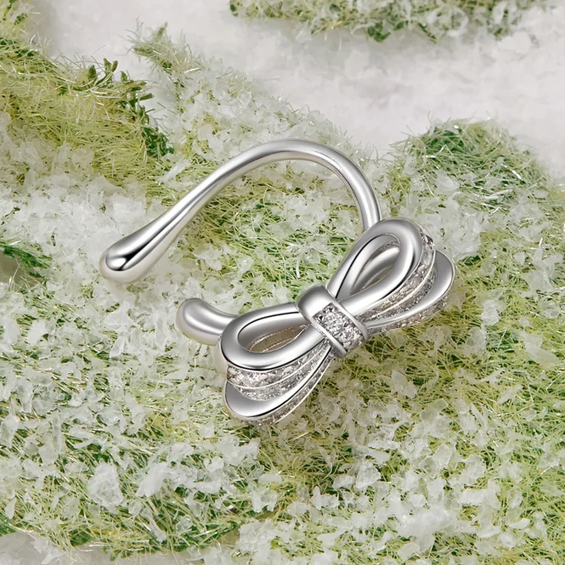 (slika za) PANDORA manšeta za uho v stilu pentlje - YIE248 - Ogled 3