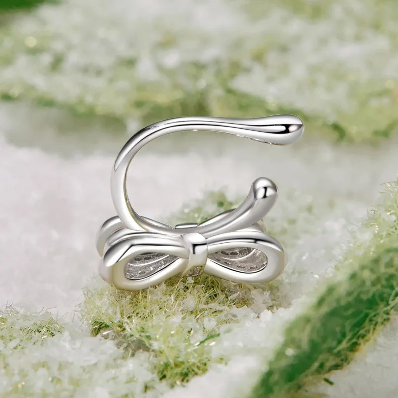 (slika za) PANDORA manšeta za uho v stilu pentlje - YIE248 - Ogled 4