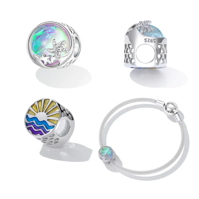 (slika za) PANDORA Style Beach Wave Beads - BSC605 - Ogled 2