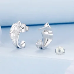 PANDORA Style Bleščeči srebrni uhani - BSE1062