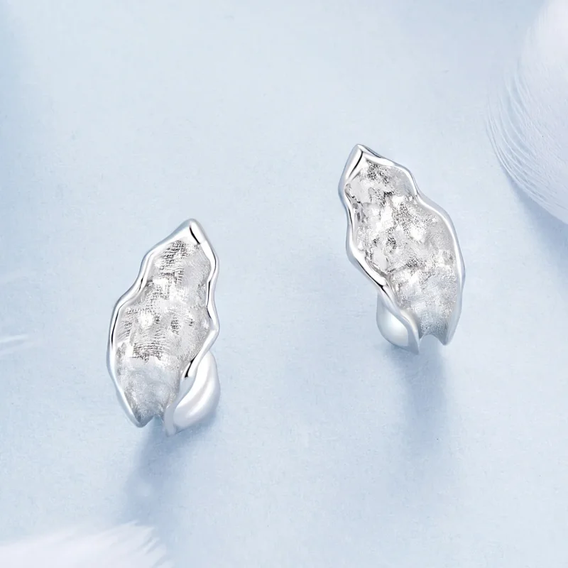 (slika za) PANDORA Style Bleščeči srebrni uhani - BSE1062 - Ogled 3