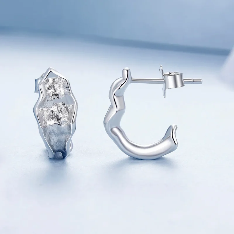 (slika za) PANDORA Style Bleščeči srebrni uhani - BSE1062 - Ogled 4