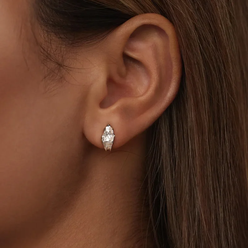 (slika za) PANDORA Style Bleščeči srebrni uhani - BSE1062 - Ogled 6