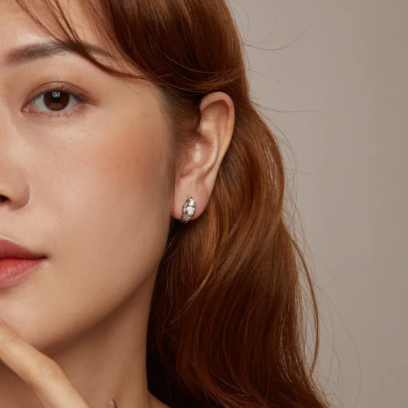 (slika za) PANDORA Style Bleščeči srebrni uhani - BSE1062 - Ogled 9