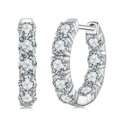 PANDORA Style Bleščeči uhani (en certifikat) - MSE069