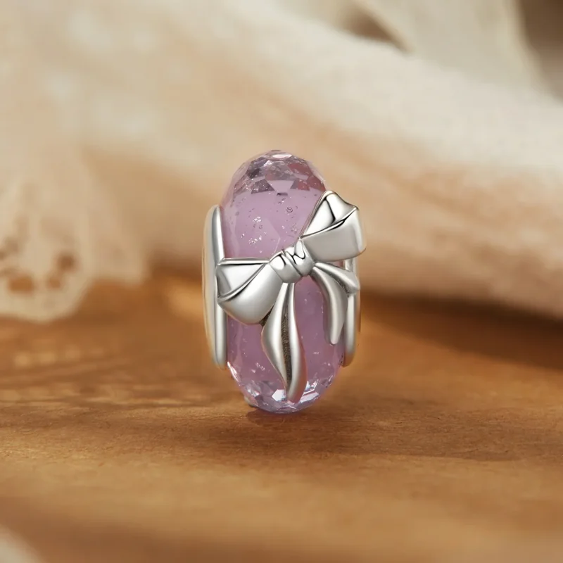 (slika za) PANDORA Style Bowknot steklene perle - BSC1057 - Ogled 2