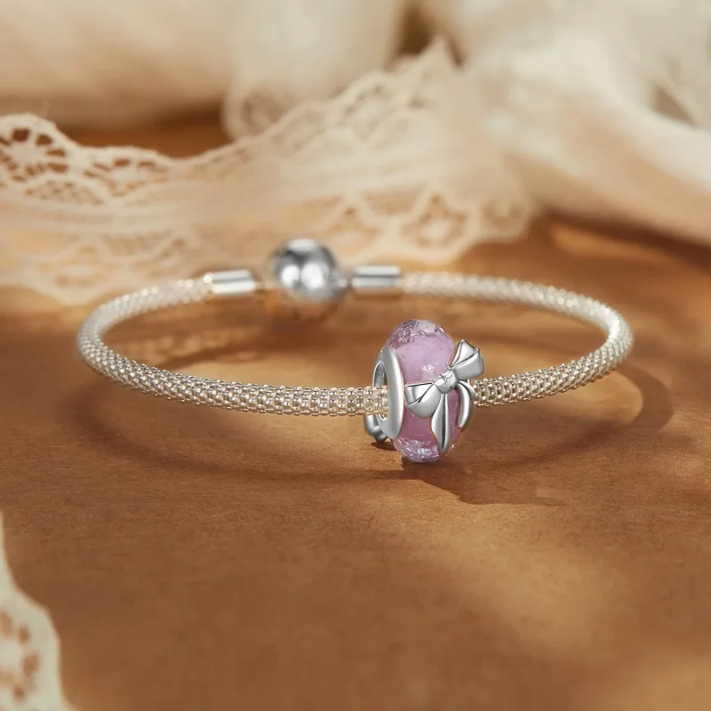 (slika za) PANDORA Style Bowknot steklene perle - BSC1057 - Ogled 5