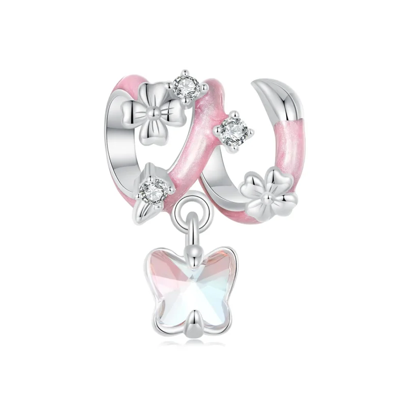 (slika za) PANDORA Style Butterfly Love Flower Perle - SCC2828 - Slika izdelka