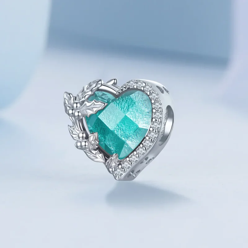 (slika za) PANDORA Style decembrski obesek s srčki iz rojstnega kamna - BSC660-12 - Ogled 2