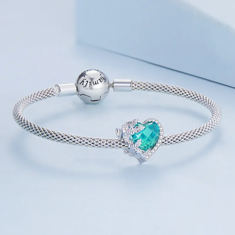 (slika za) PANDORA Style decembrski obesek s srčki iz rojstnega kamna - BSC660-12 - Ogled 4