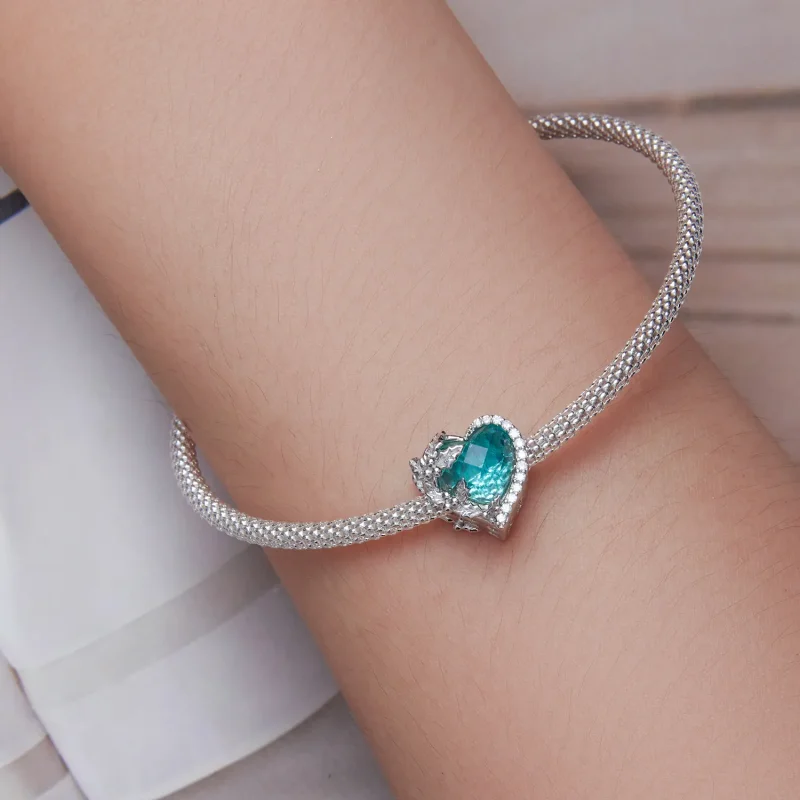 (slika za) PANDORA Style decembrski obesek s srčki iz rojstnega kamna - BSC660-12 - Ogled 6