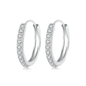 (slika za) PANDORA Style Enostavni srebrni uhani - BSE1060-AL