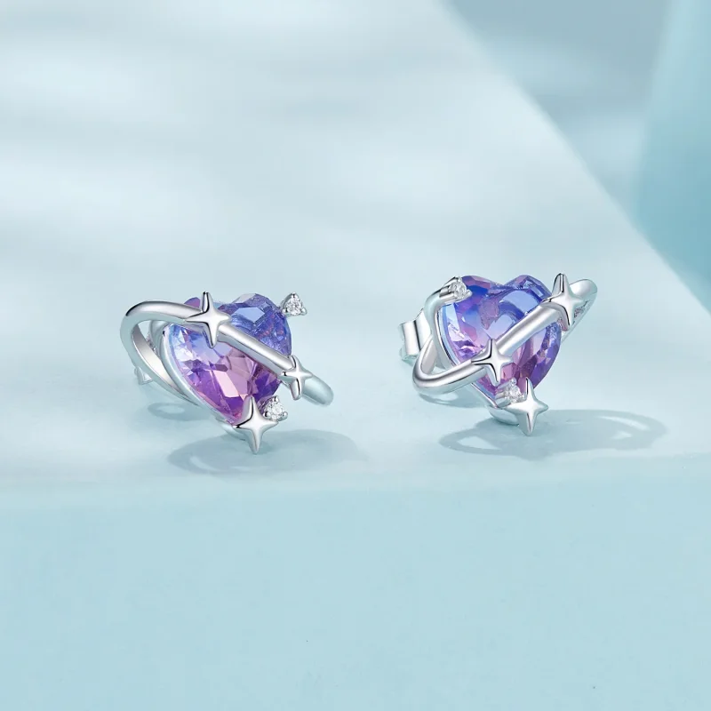 (slika za) PANDORA Style Gradient starry sky uhani - SCE1768 - Ogled 2