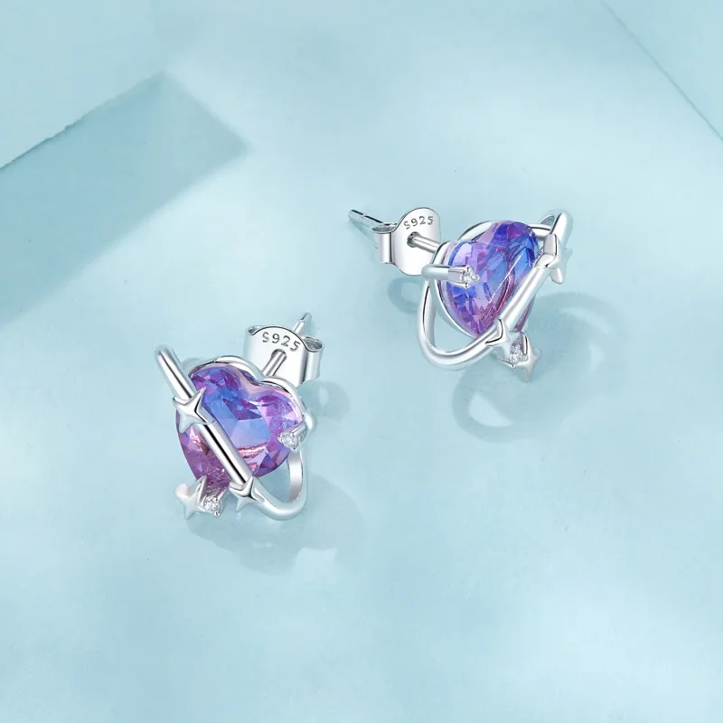 (slika za) PANDORA Style Gradient starry sky uhani - SCE1768 - Ogled 3