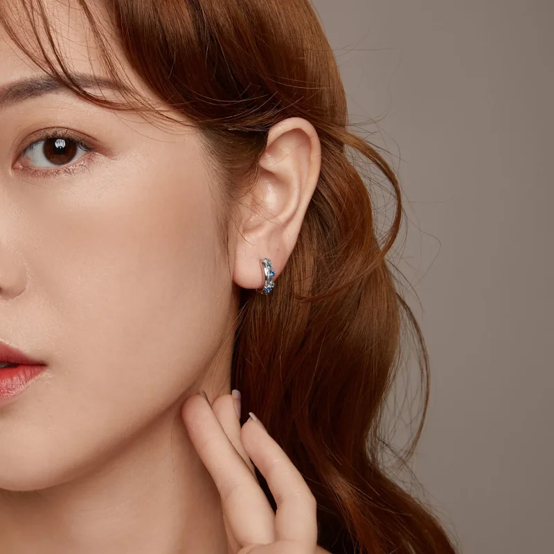 (slika za) PANDORA Style Gramozni uhani - BSE1059 - Ogled 10