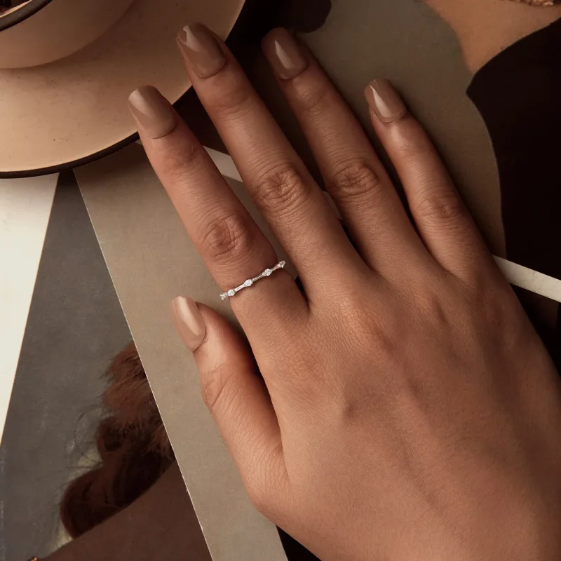 (slika za) PANDORA Style Izjemen majhen enojni prstan - BSR576 - Ogled 4