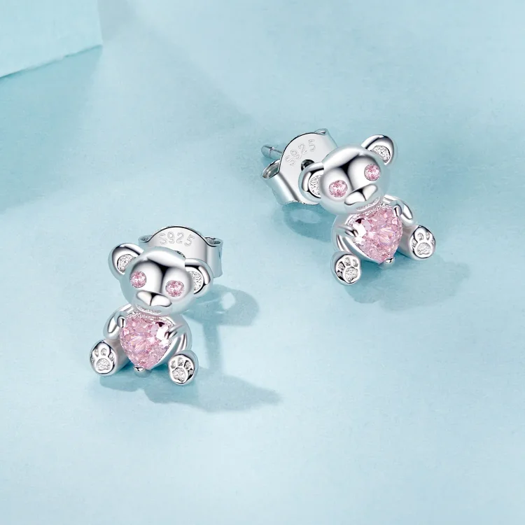 PANDORA Style Love Bear Uhani - SCE1774