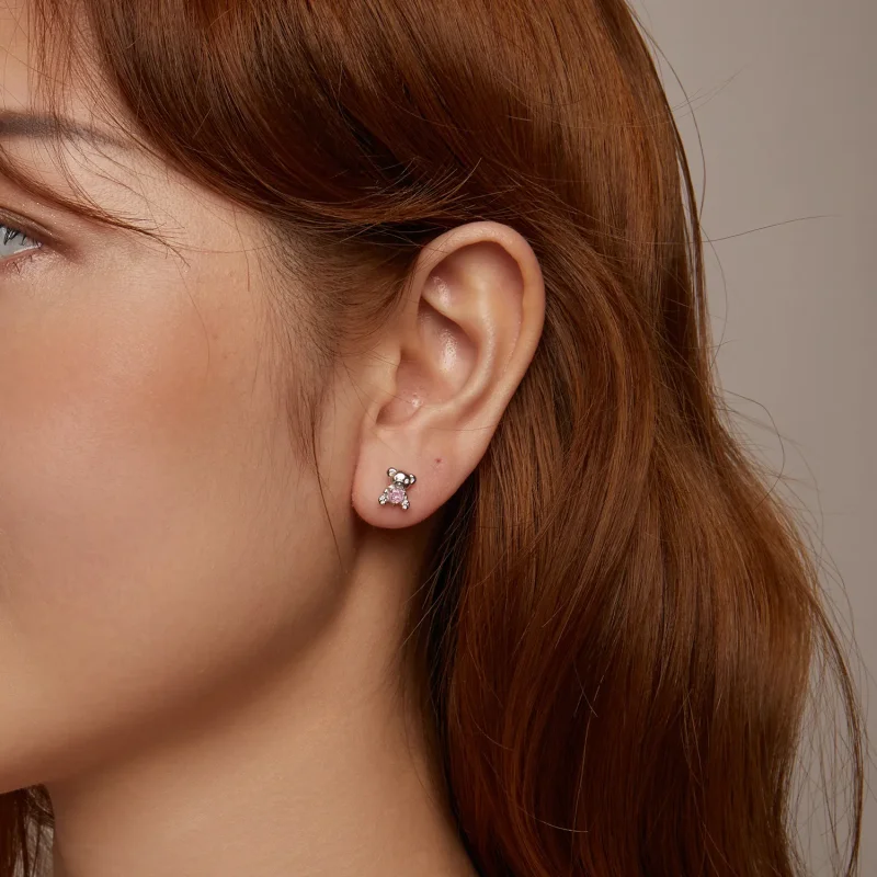 (slika za) PANDORA Style Love Bear Uhani - SCE1774 - Ogled 9