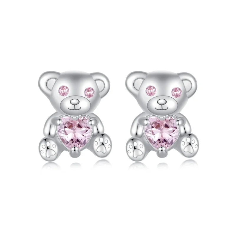 (slika za) PANDORA Style Love Bear Uhani - SCE1774 - Slika izdelka