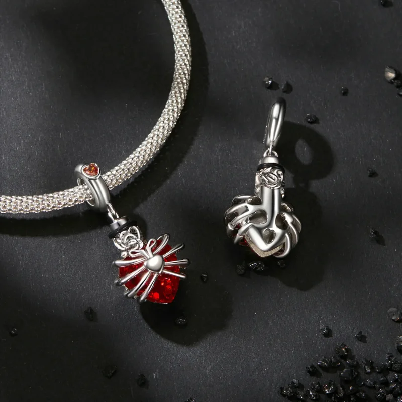 (slika za) PANDORA Style Memorial Rose Heart Red - BSC1058-RD - Ogled 4