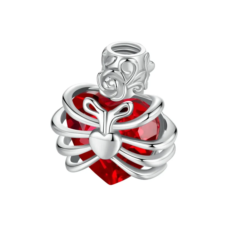 (slika za) PANDORA Style Memorial Rose Heart Red - BSC1058-RD - Ogled 8