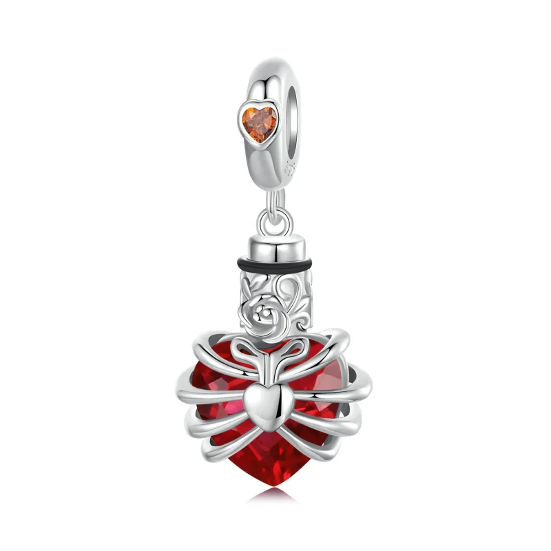 (slika za) PANDORA Style Memorial Rose Heart Red - BSC1058-RD - Slika izdelka