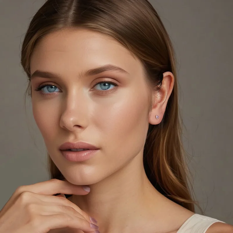 (slika za) PANDORA Style Pisani uhani s srčki - BSE1044 - Ogled 7