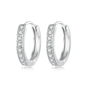 (slika za) PANDORA Style Preprosti srebrni uhani - BSE1060-AM