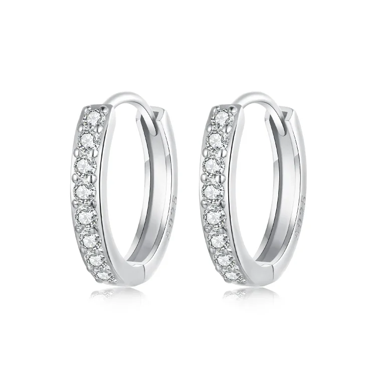 PANDORA Style Preprosti srebrni uhani - BSE1060-AM