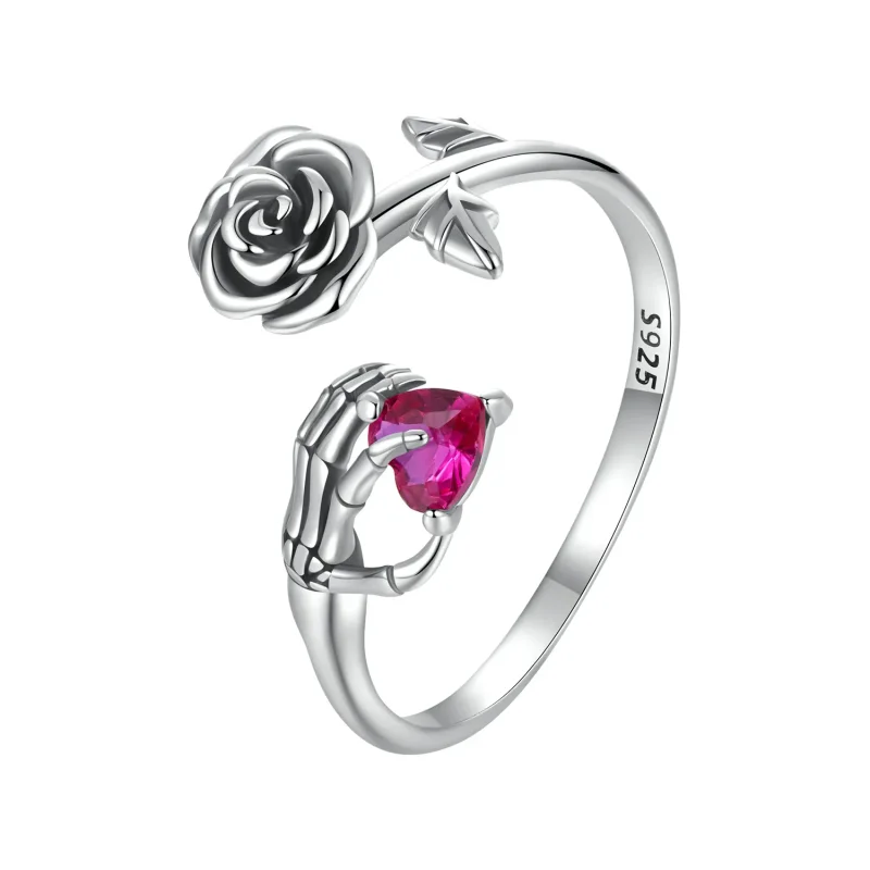 (slika za) PANDORA Style Rose Skeleton Hand - BSR606-E - Slika izdelka