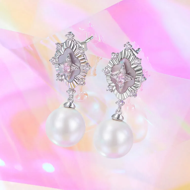 PANDORA Style Starlight roza uhani - YIE246