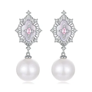 (slika za) PANDORA Style Starlight roza uhani - YIE246