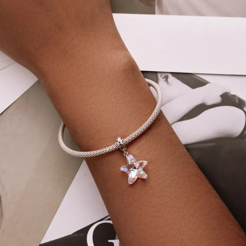 (slika za) PANDORA Style steklene perle morske zvezde - BSC599 - Ogled 6