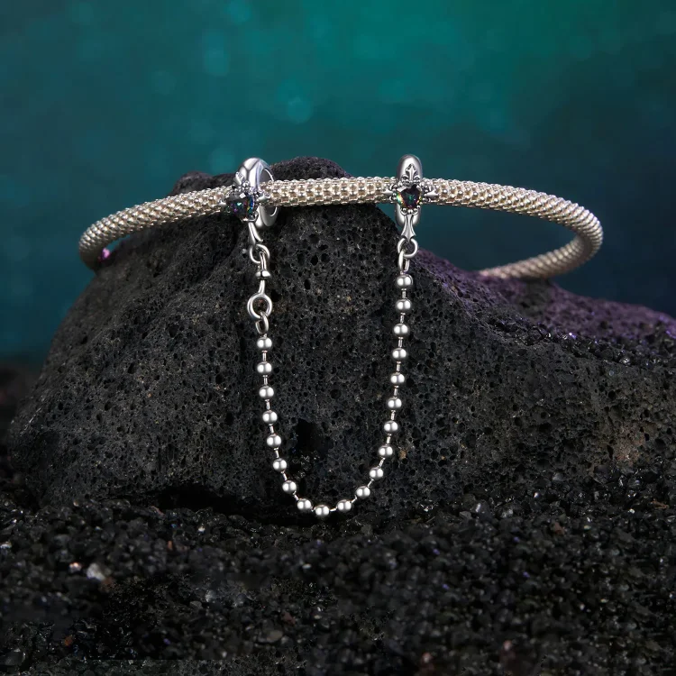 PANDORA Style Vintage križna silikonska varnostna veriga - BSC1060
