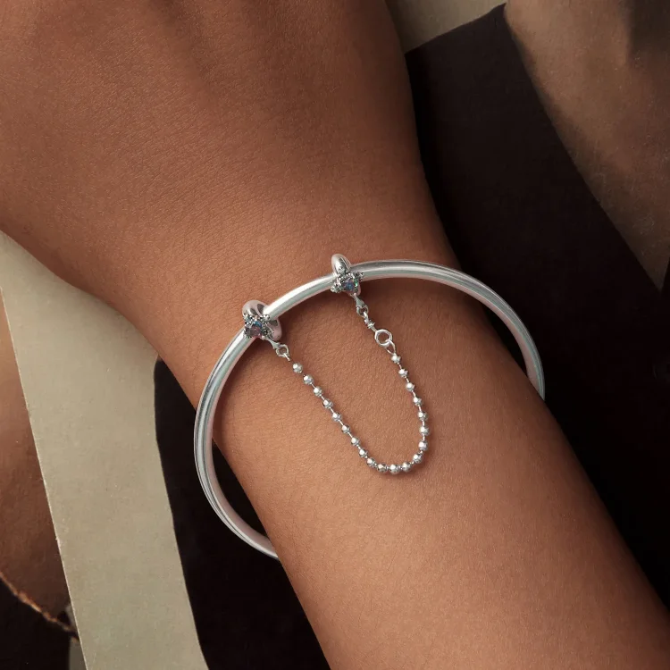 PANDORA Style Vintage križna silikonska varnostna veriga - BSC1060