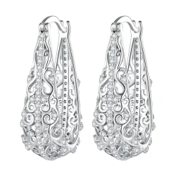PANDORA Style Vzorčasti uhani - BSE753